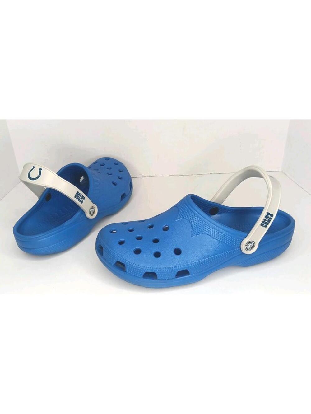 Crocs Indianapolis Colt's NFL Slip-on Casual Clogs Men's Size XXL 12-13